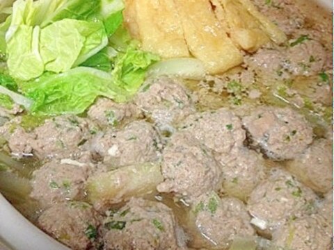 【糖質制限】材料３つで絶品★白菜と肉団子の節約お鍋